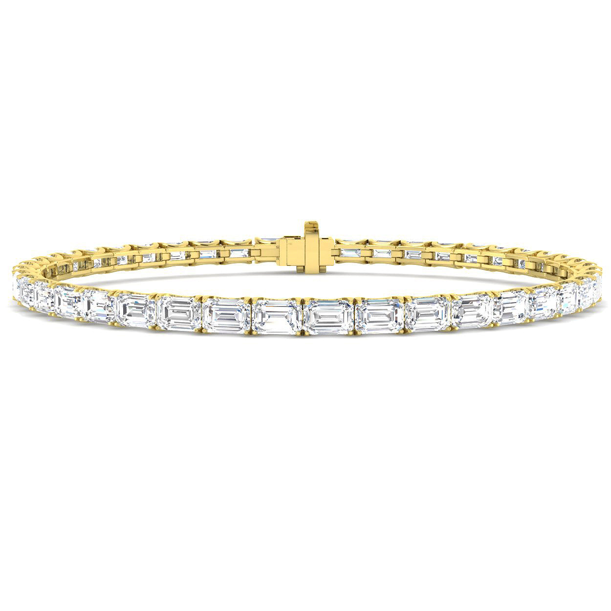 9ct Yellow Gold 8.74ct Laboratory Grown CVD Bracelet