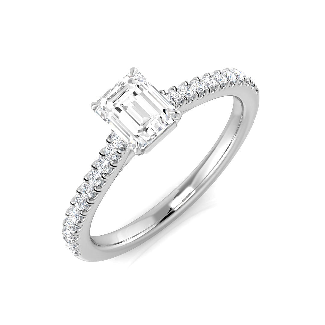 Platinum 0.65ct D SI1 Diamond Ring