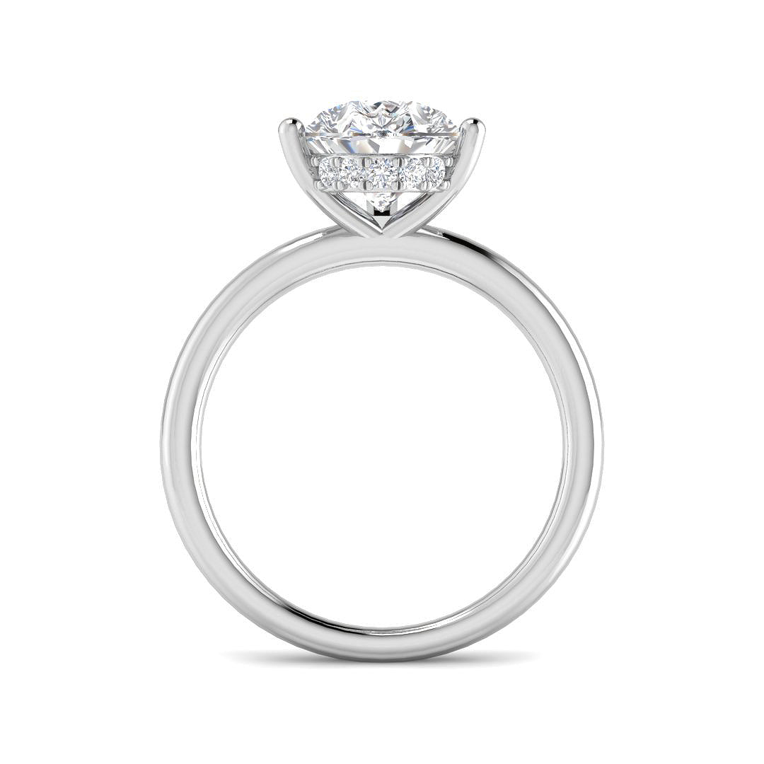 Platinum 3.19ct E VS2 Laboratory Grown CVD Ring
