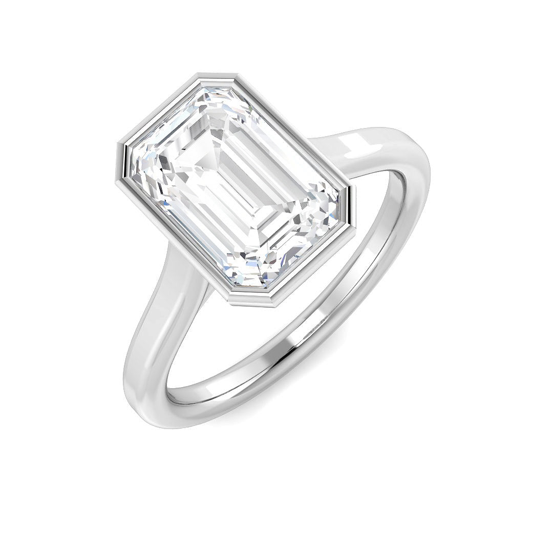 9ct Yellow Gold 5.03ct E VS1 Laboratory Grown CVD Ring