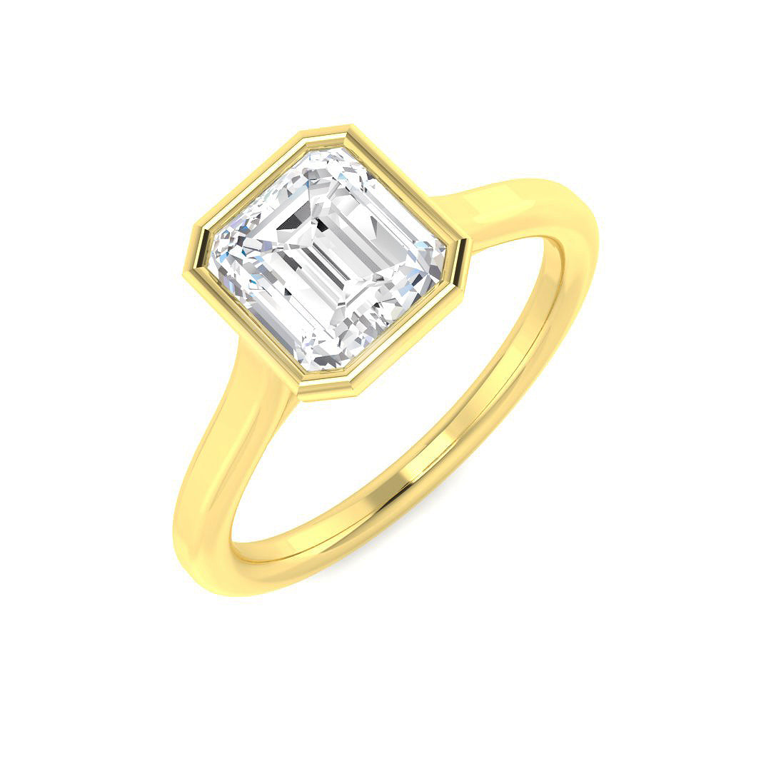 9ct Yellow Gold 1.53ct E VS2 Laboratory Grown CVD Ring