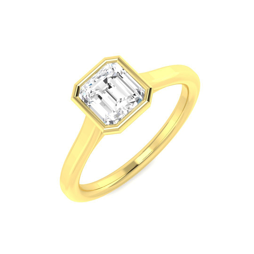 9ct Yellow Gold 1.02ct E VS2 Laboratory Grown CVD Ring