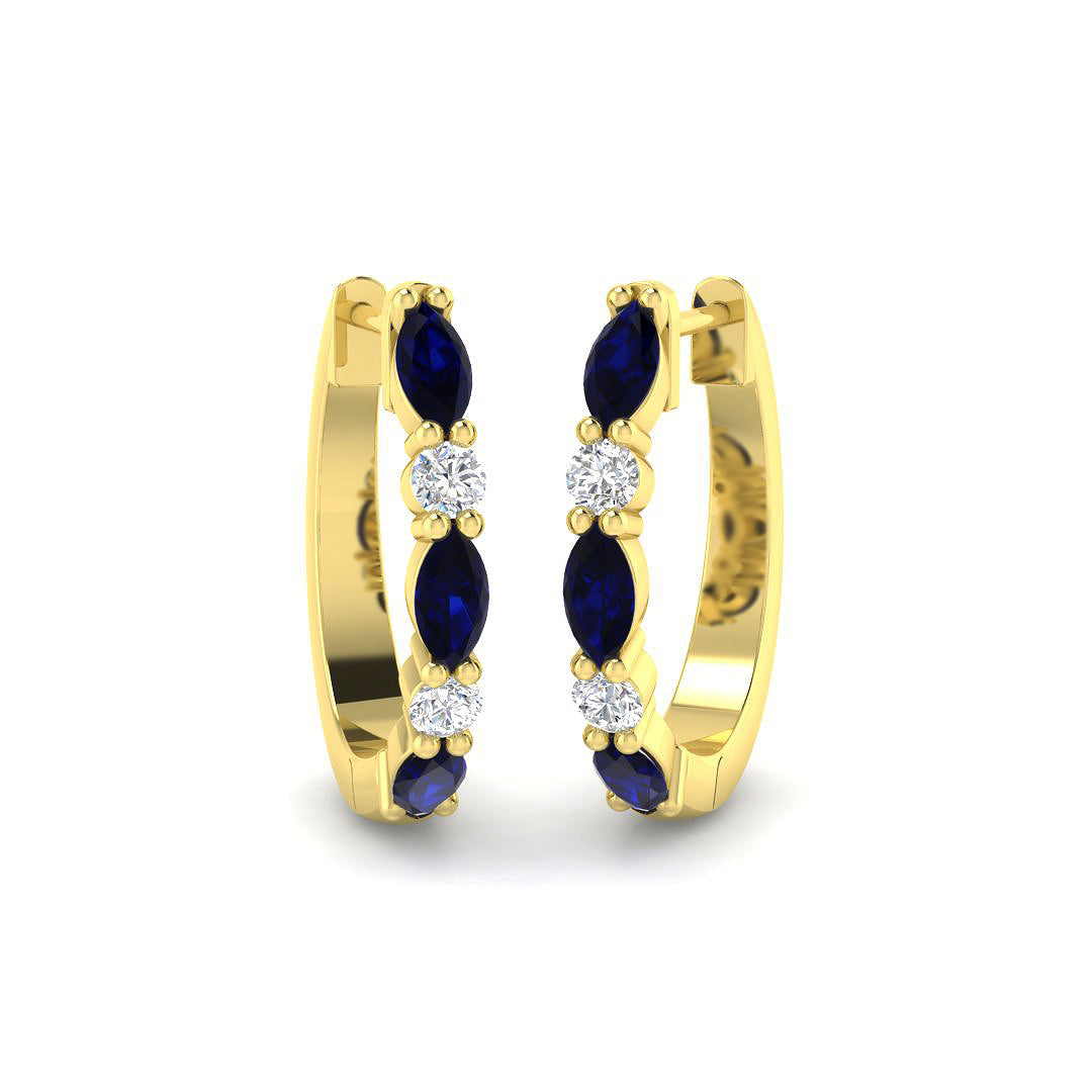 9ct Yellow Gold 0.74ct G SI2 Diamond Earrings