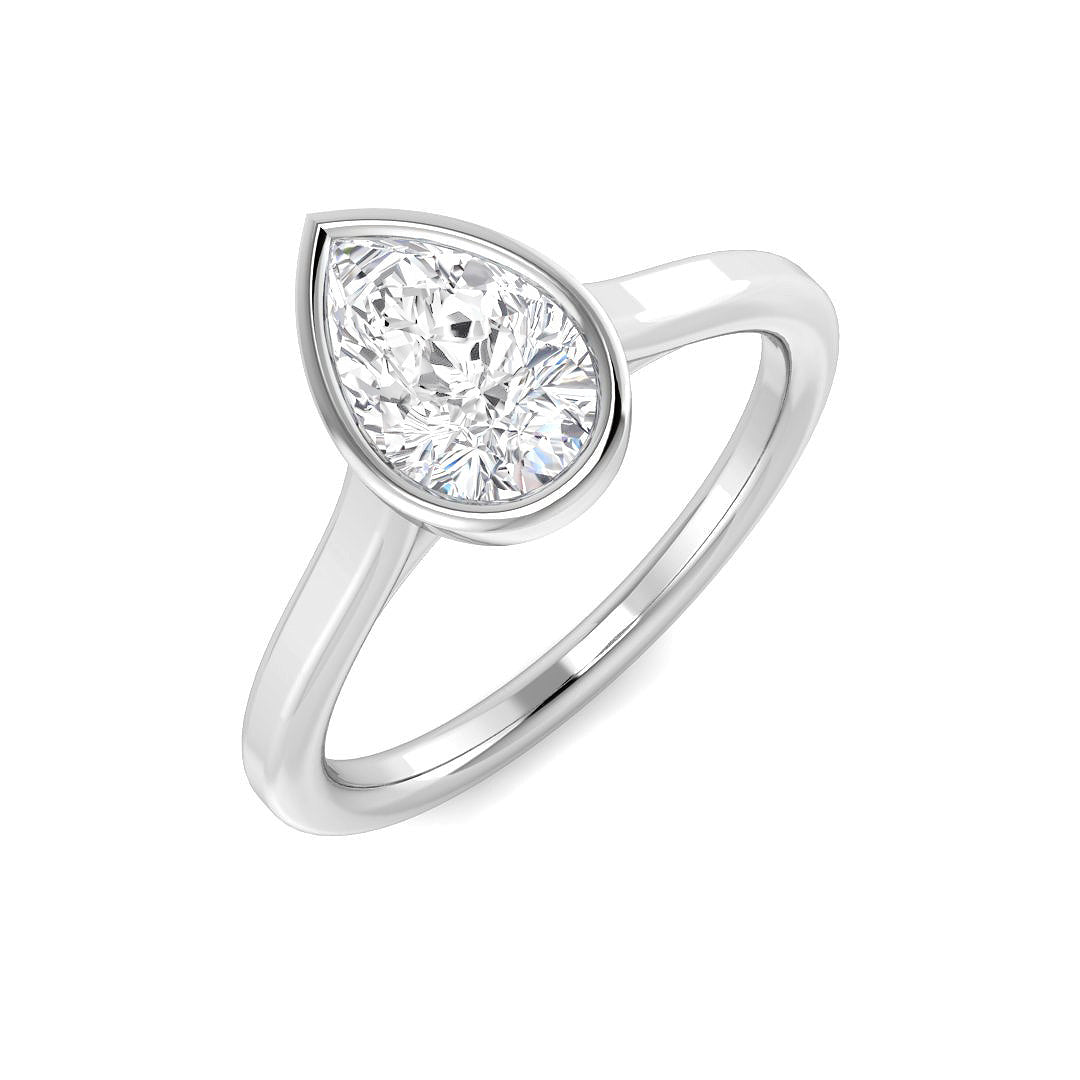 9ct White Gold 1.00ct D VS1 Laboratory Grown CVD Ring