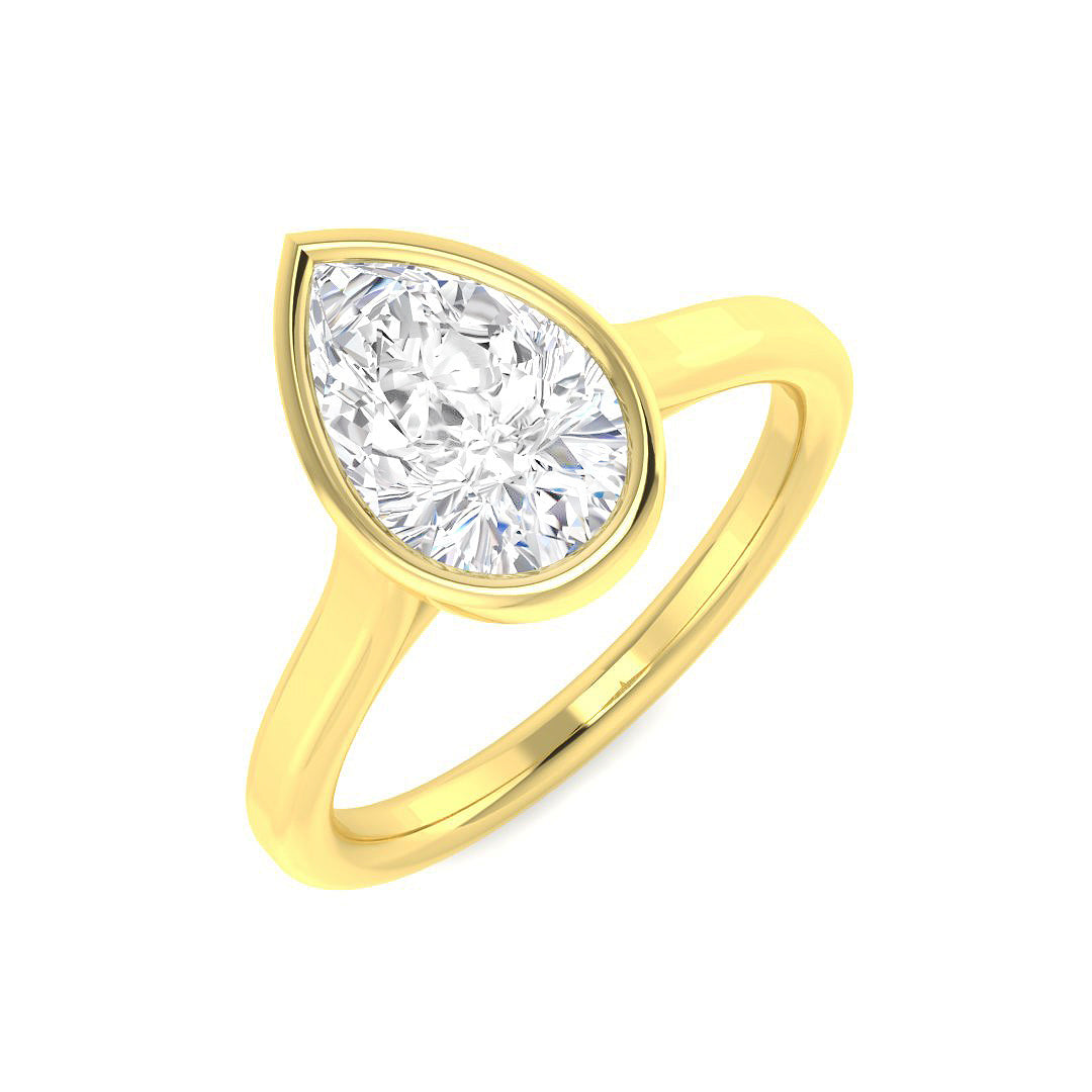 9ct Yellow Gold 1.54ct D VS2 Laboratory Grown CVD Ring