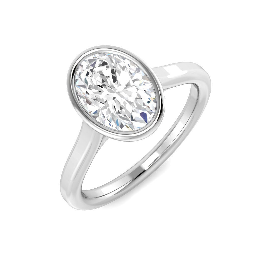 9ct Yellow Gold 4.00ct E VS2 Laboratory Grown CVD Ring