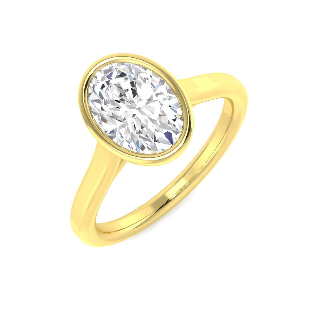 9ct Yellow Gold 1.60ct E VVS2 Laboratory Grown CVD Ring