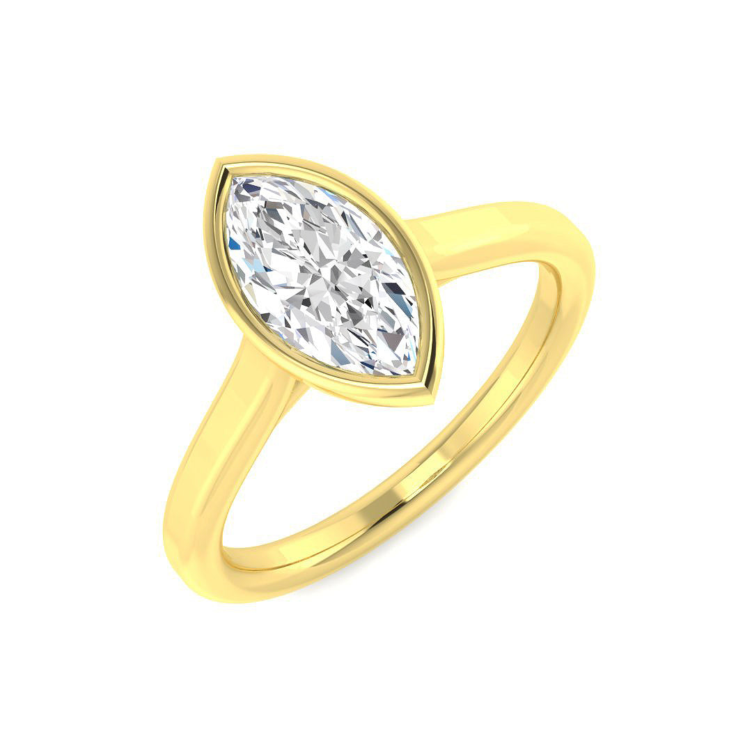 9ct Yellow Gold 1.02ct E VS2 Laboratory Grown CVD Ring