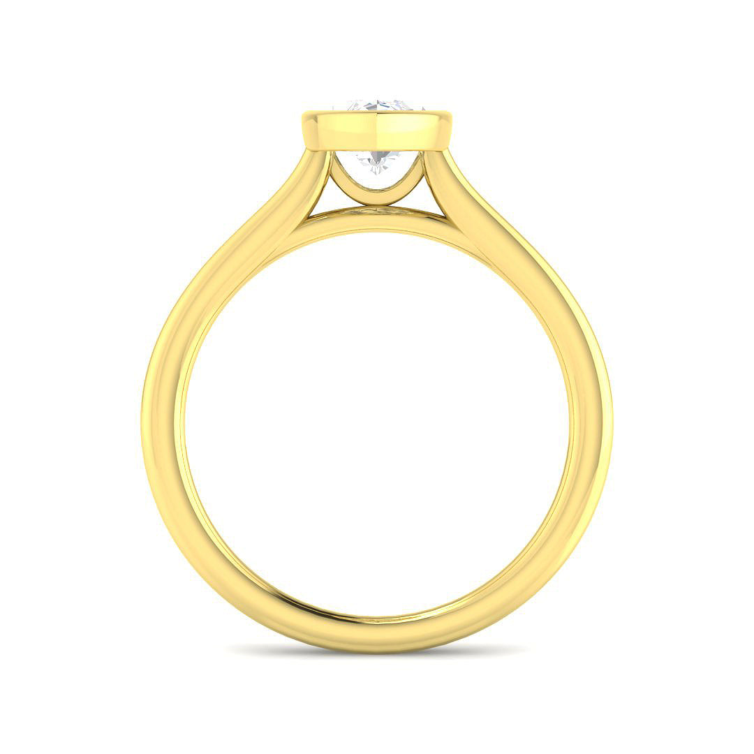 9ct Yellow Gold 1.02ct E VS2 Laboratory Grown CVD Ring