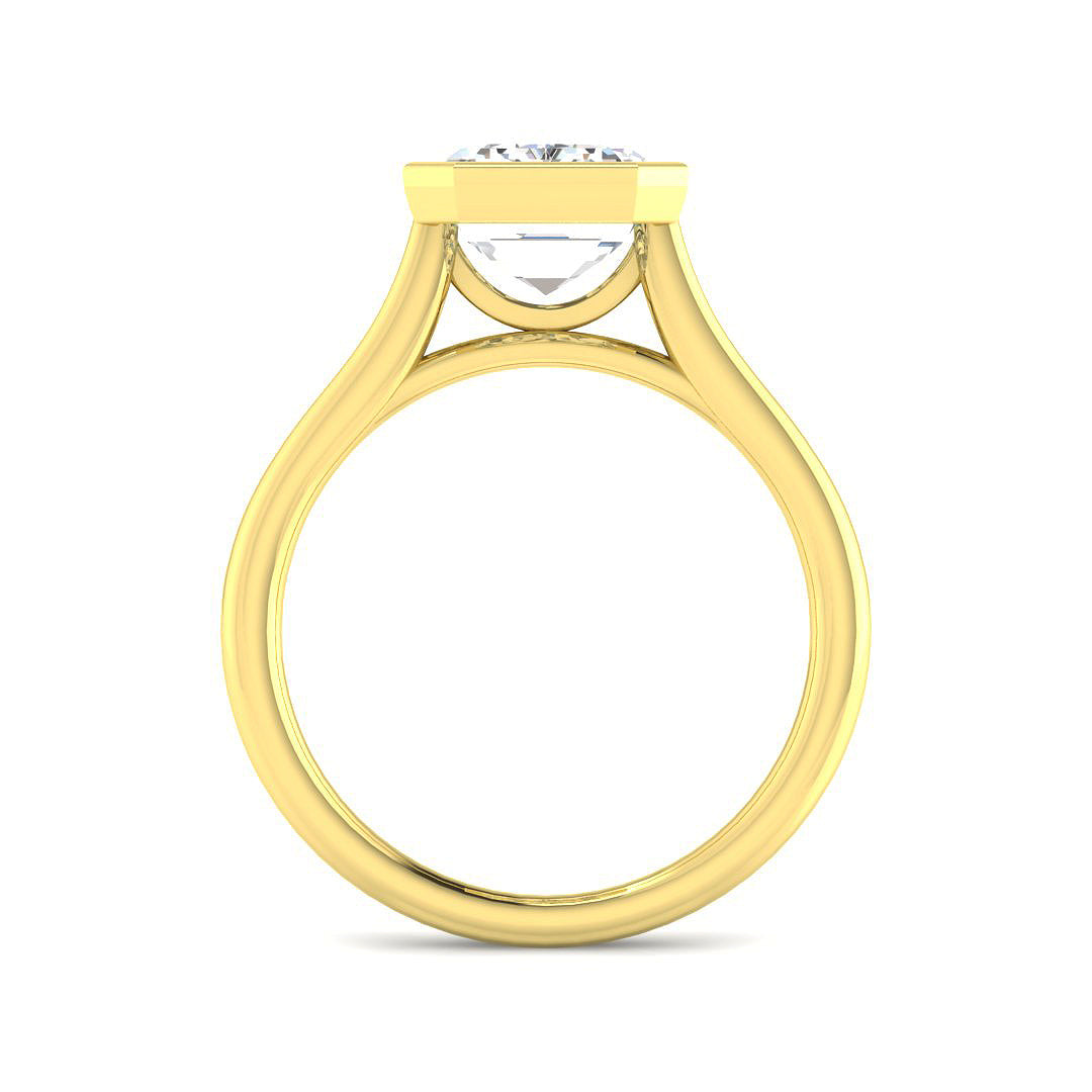 9ct Yellow Gold 4.05ct E VS2 Laboratory Grown CVD Ring