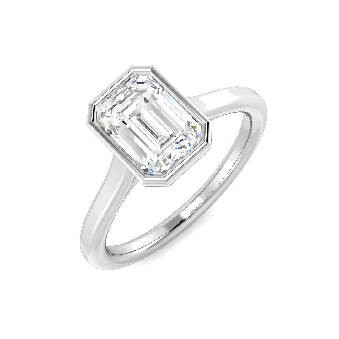 9ct White Gold 1.54ct E VS2 Laboratory Grown CVD Ring