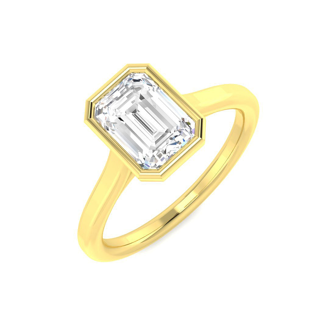 9ct Yellow Gold 1.50ct E VS2 Laboratory Grown CVD Ring