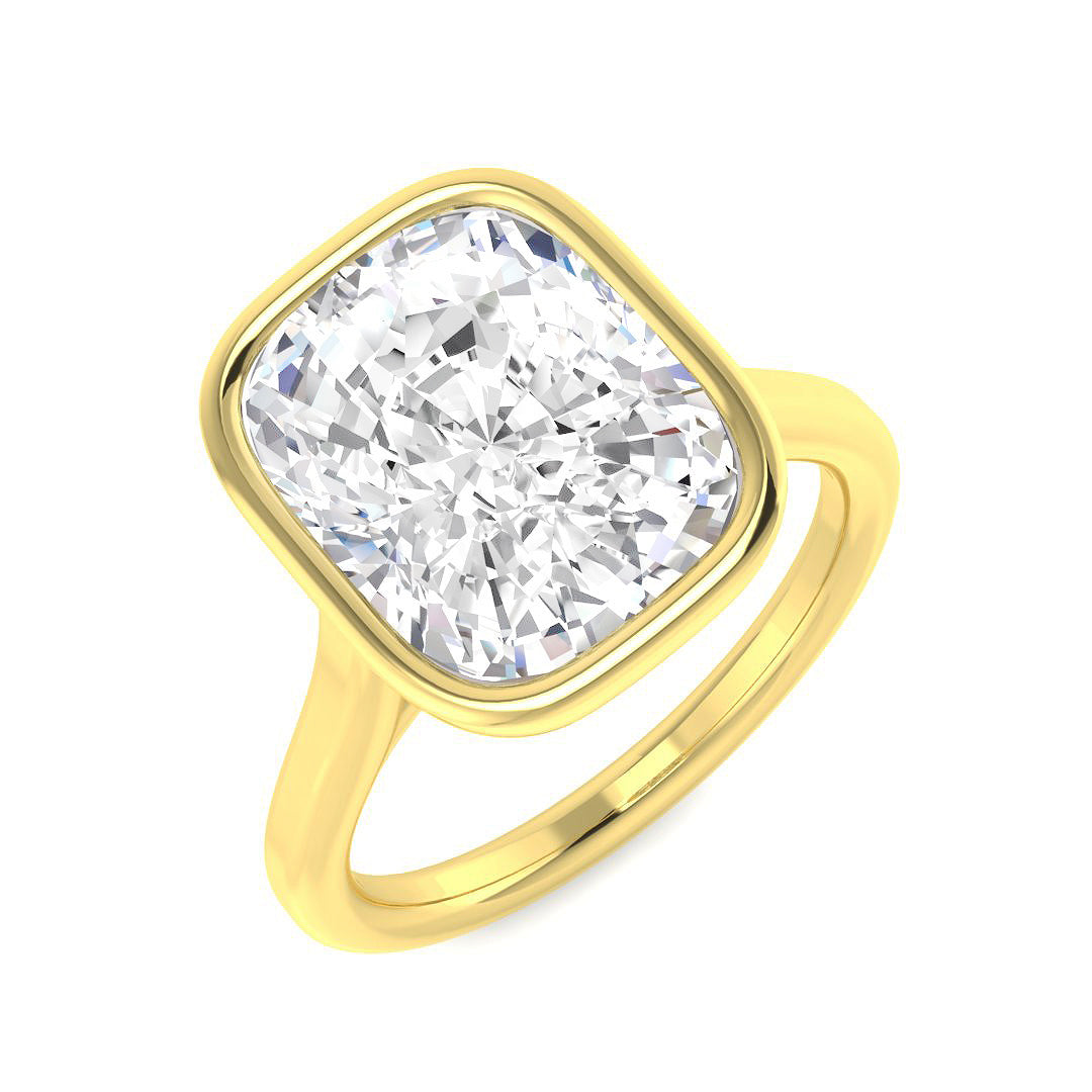 9ct Yellow Gold 5.03ct E VS1 Laboratory Grown CVD Ring