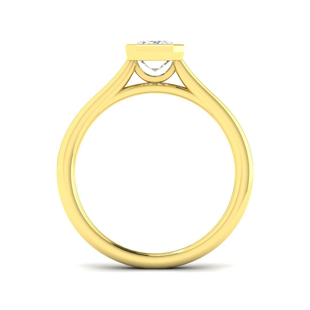 9ct Yellow Gold 1.01ct D VS2 Laboratory Grown CVD Ring