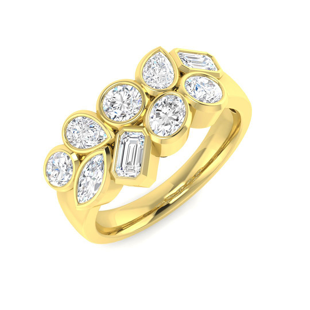 9ct Yellow Gold 1.52ct Laboratory Grown CVD Ring