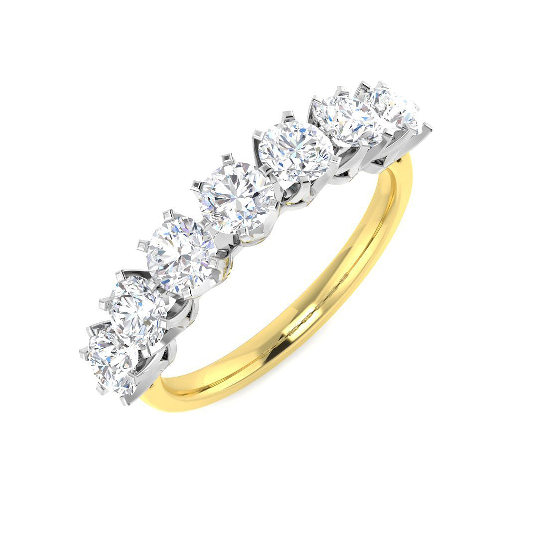 9ct Two-Tone Gold 1.02ct Laboratory Grown Cvd Old Cut Ring