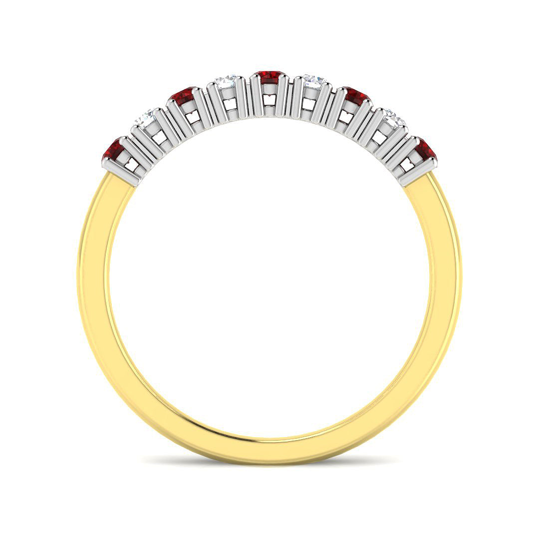18ct Two-Tone Gold 0.43ct G SI2 Diamond Ring