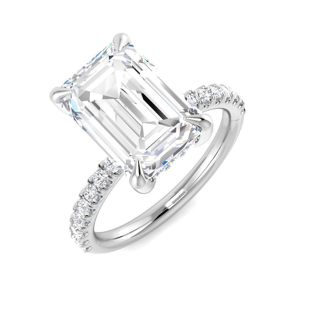 Platinum 4.51ct E VS2 Laboratory Grown CVD Ring