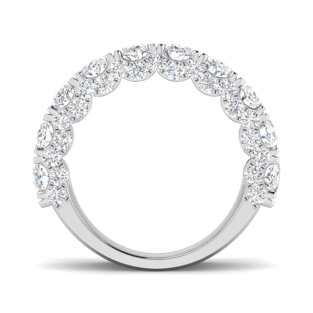 9ct White Gold 4.95ct Laboratory Grown CVD Ring