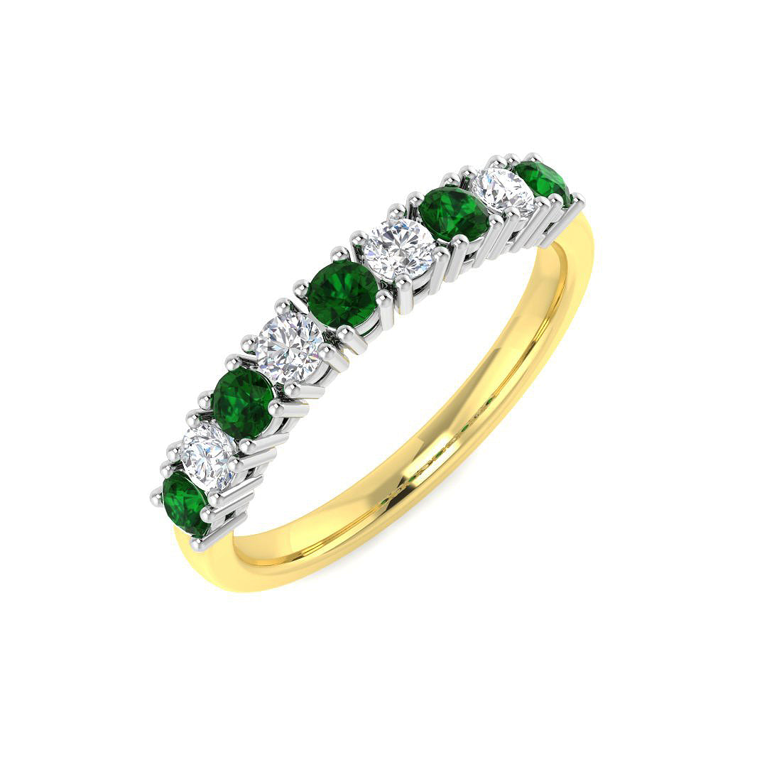 18ct Two-Tone Gold 0.66ct G SI2 Diamond Ring