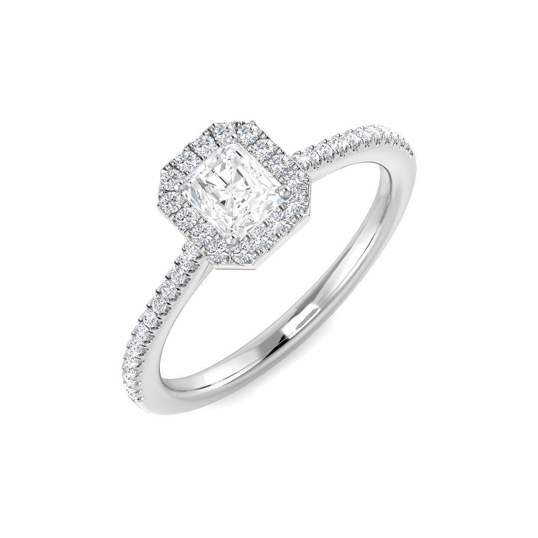 Platinum 0.48ct G SI2 Diamond Ring