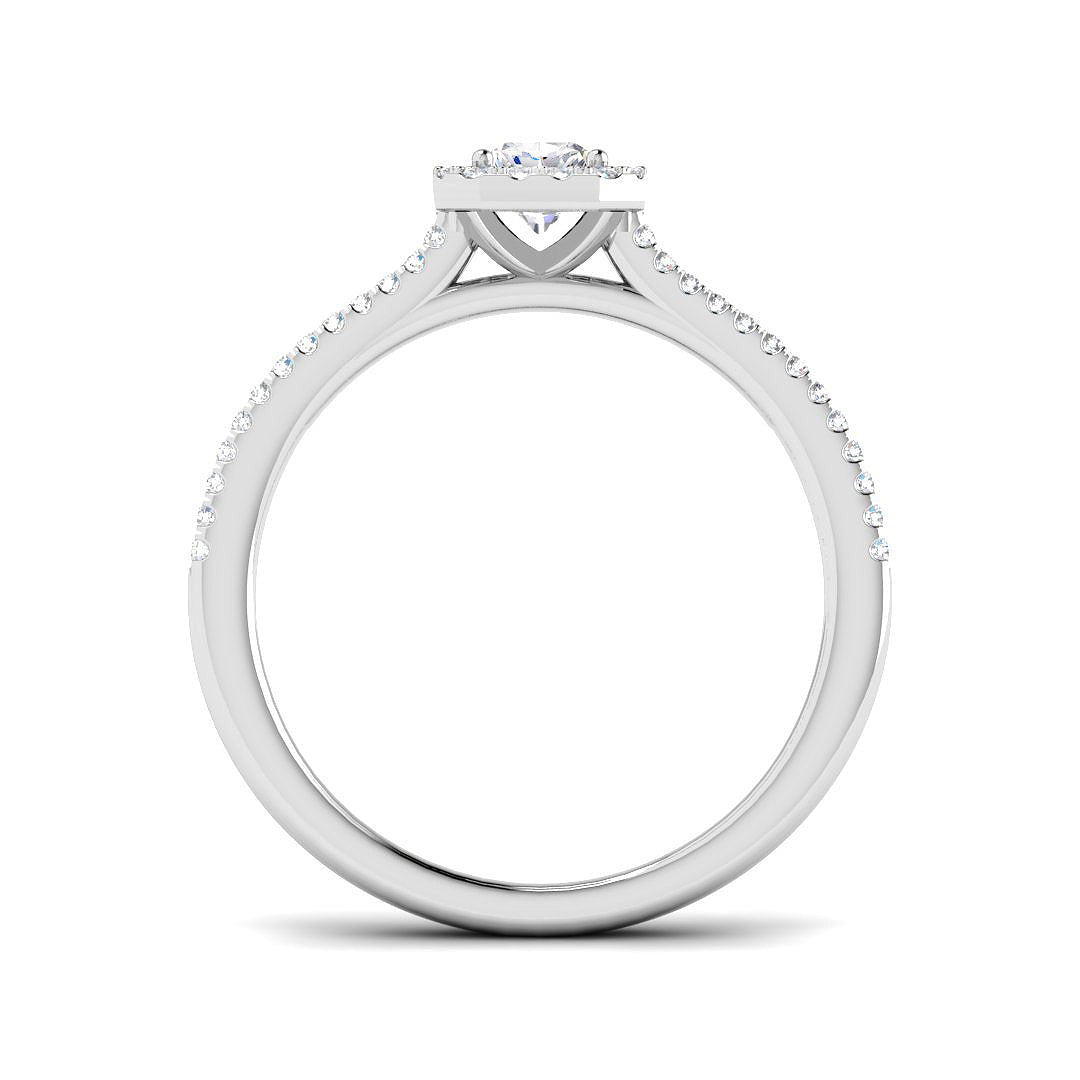 Platinum 0.48ct G SI2 Diamond Ring