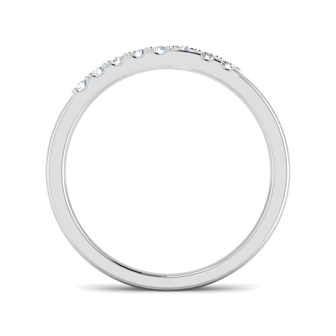 9ct White Gold 0.25ct Laboratory Grown CVD Ring