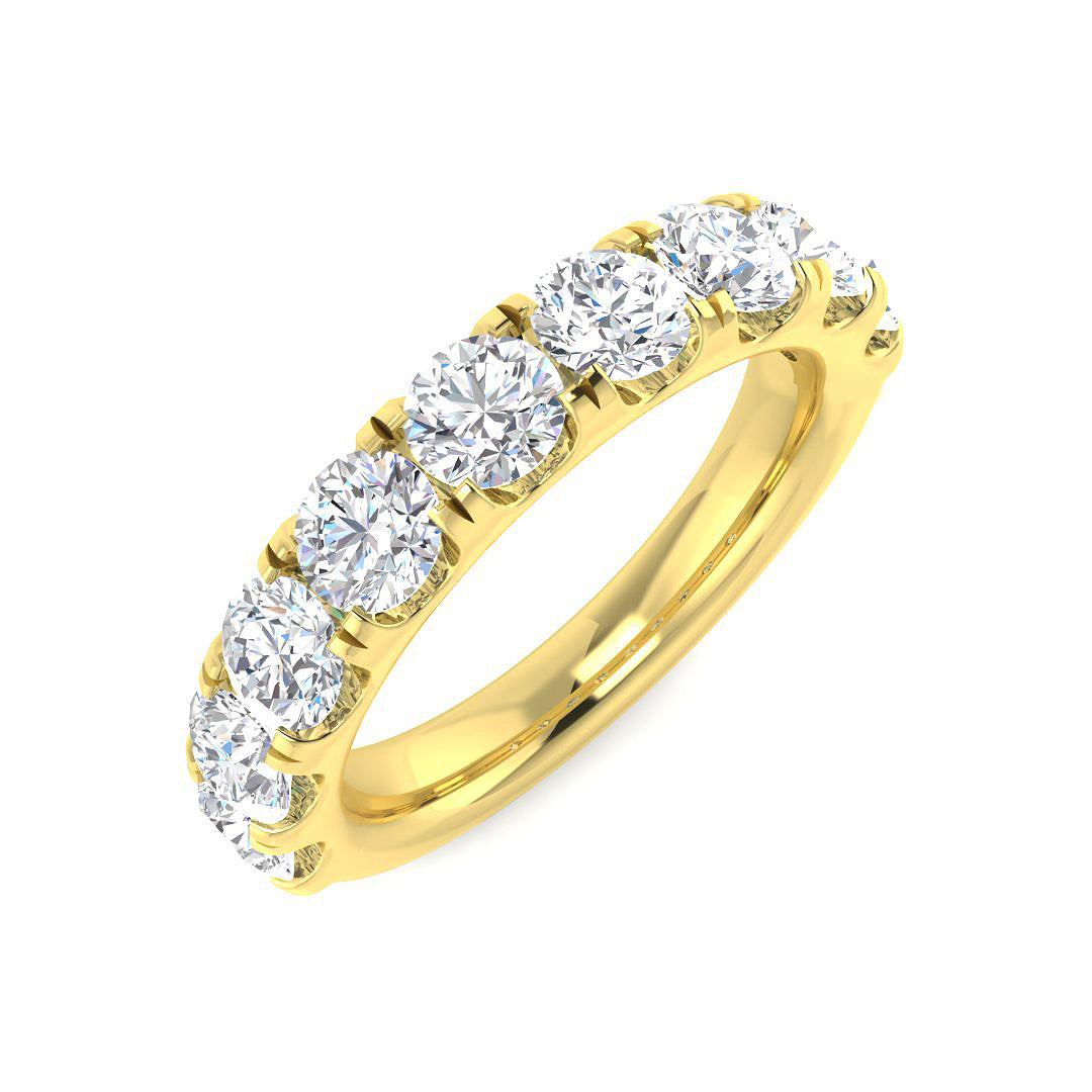 9ct Yellow Gold 2.07ct K SI1 Diamond Ring