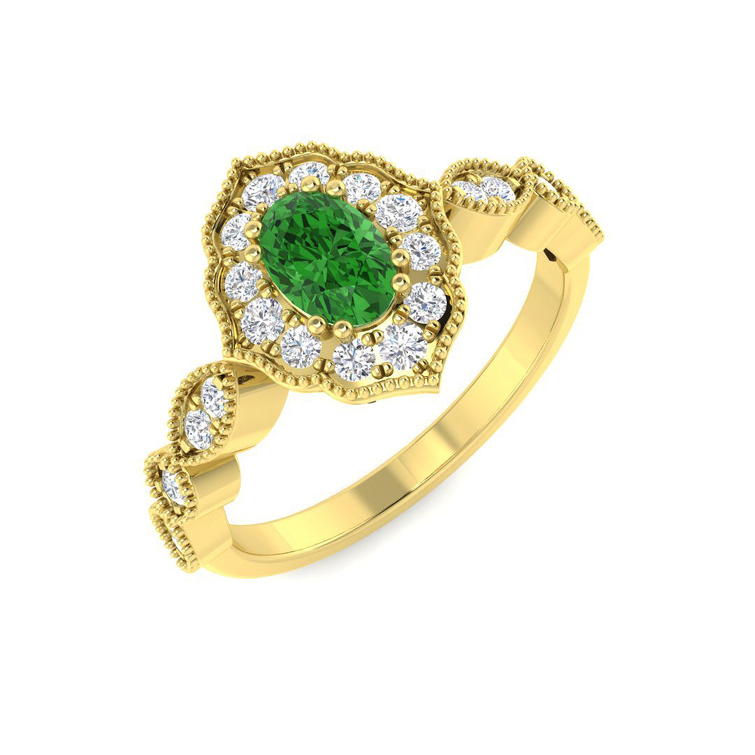 9ct Yellow Gold 0.94ct Multi Sapphire Ring