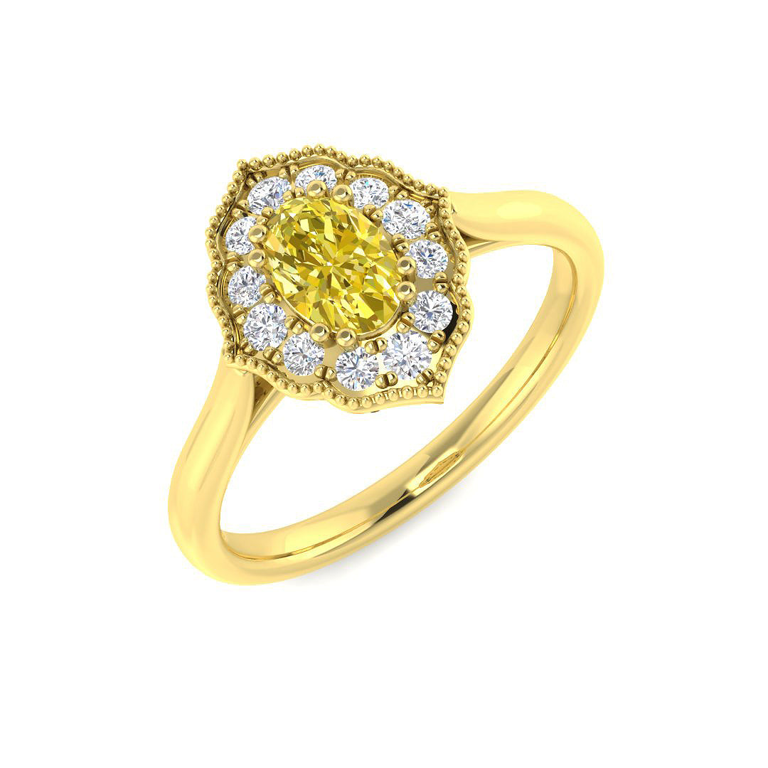9ct Yellow Gold 0.90ct Multi Sapphire Ring