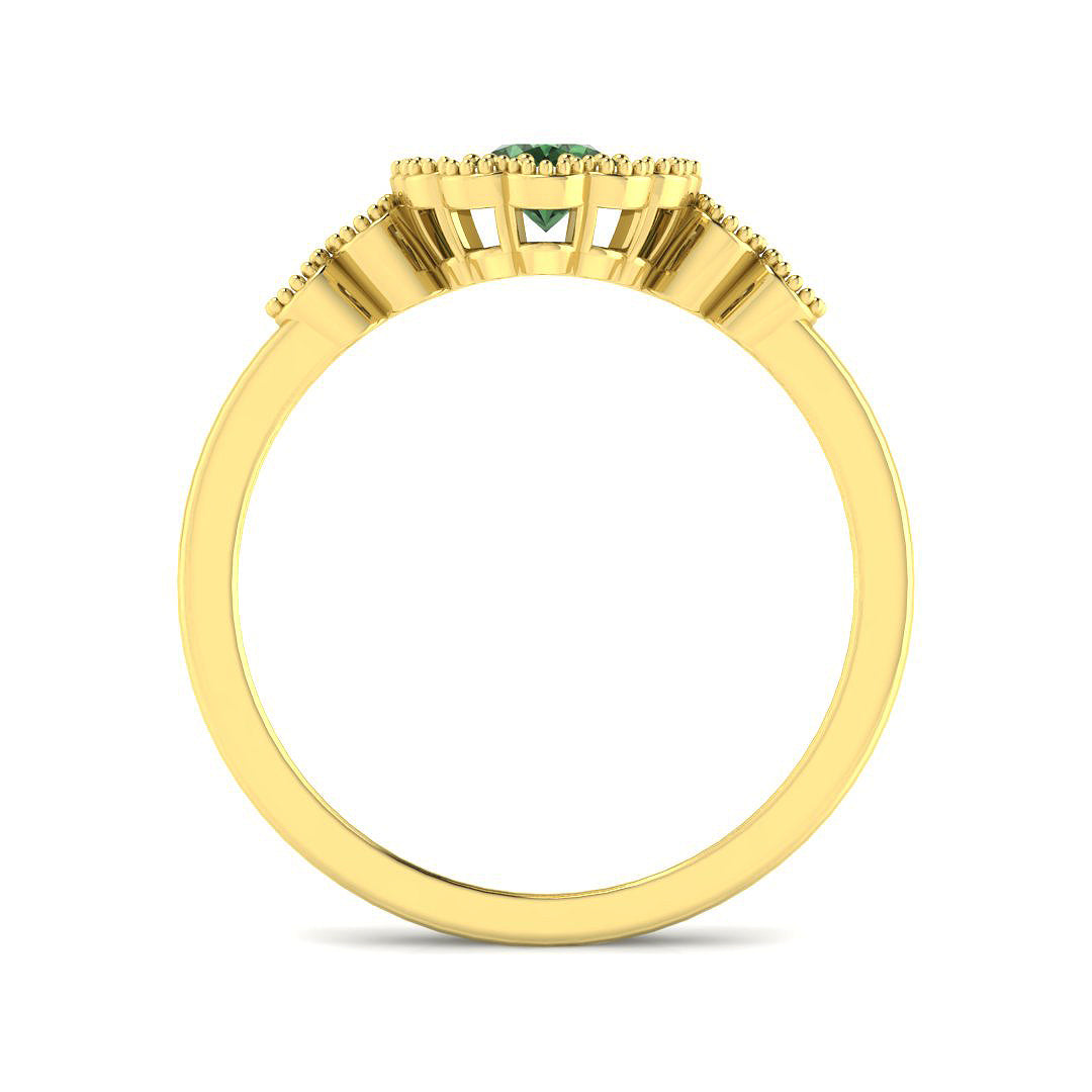 9ct Yellow Gold 0.91ct Multi Sapphire Ring