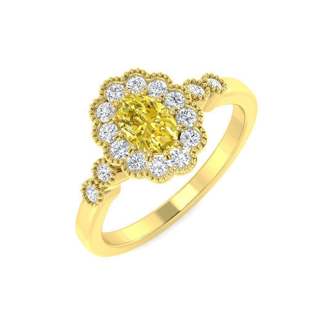 9ct Yellow Gold 0.73ct Multi Sapphire Ring