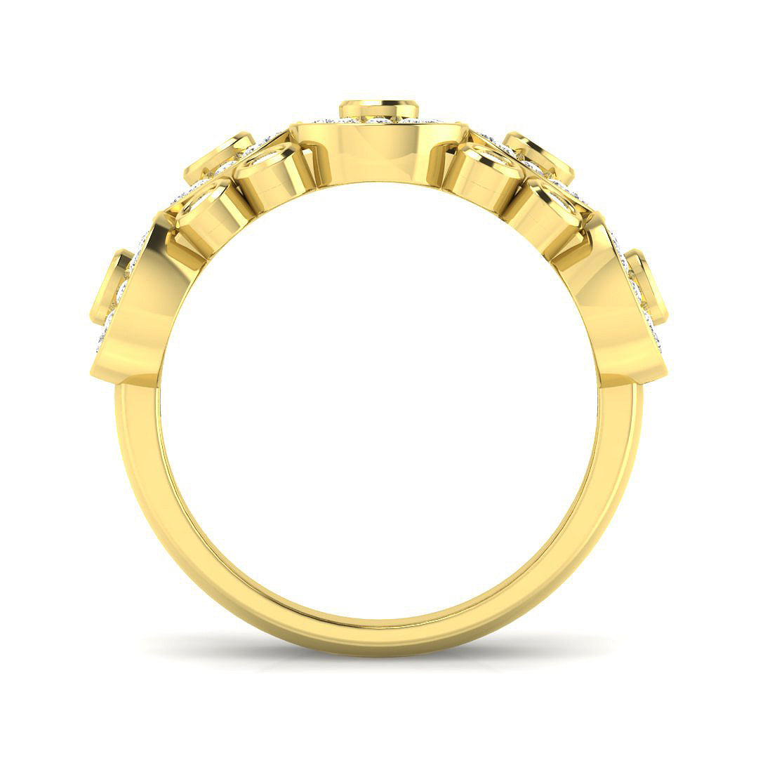 9ct Yellow Gold 0.96ct Laboratory Grown CVD Ring