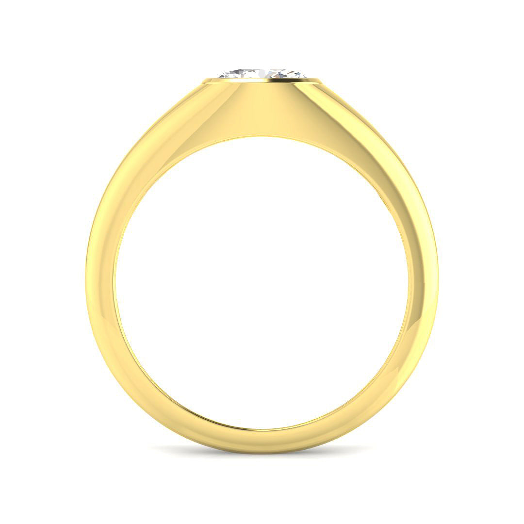 9ct Yellow Gold 0.54ct Laboratory Grown CVD Ring
