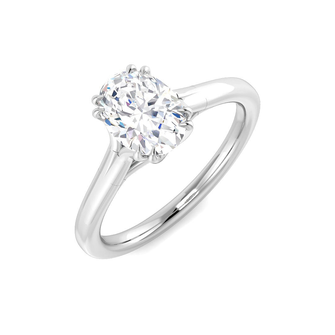 9ct White Gold 1.01ct D VS1 Laboratory Grown CVD Ring
