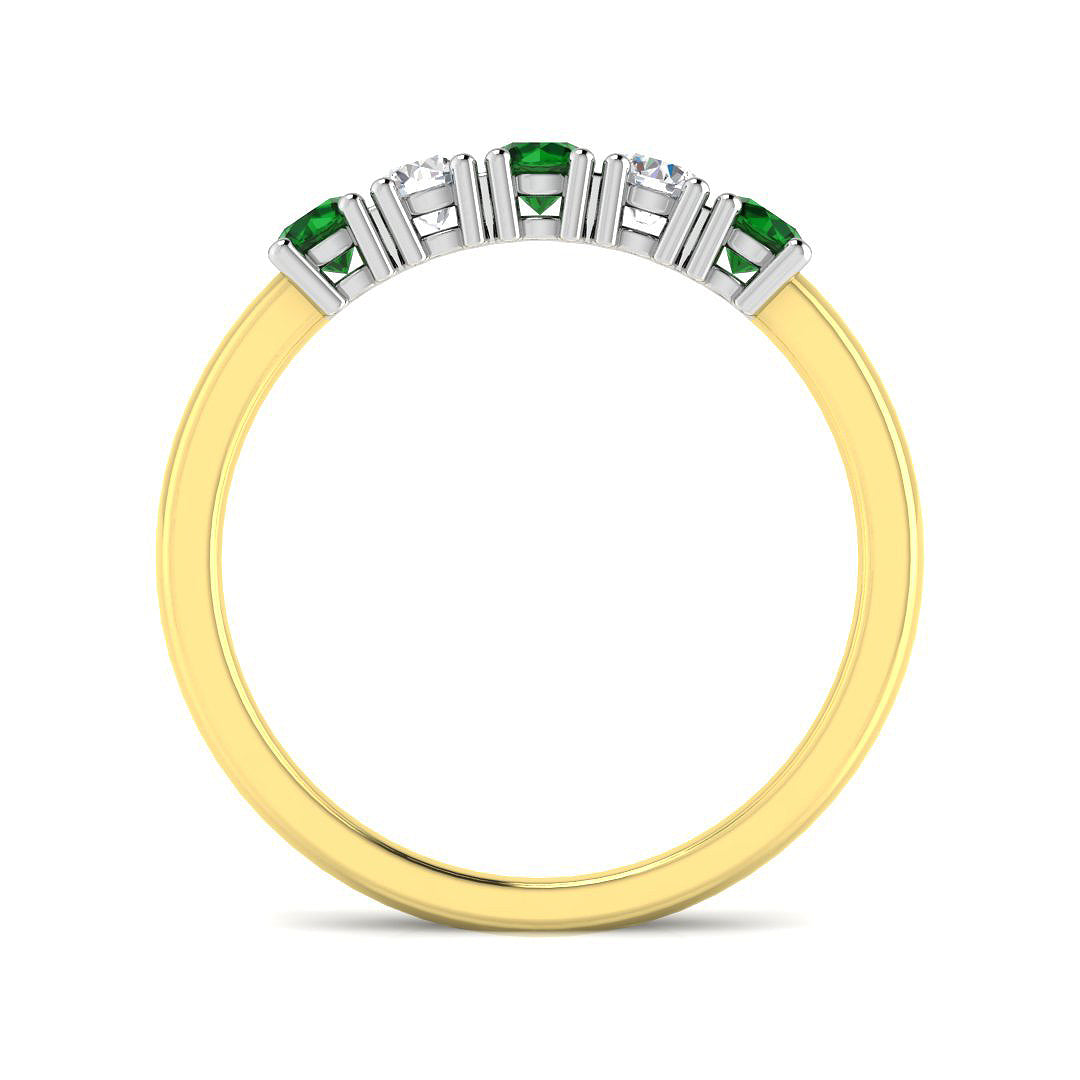 9ct Two-Tone Gold 0.54ct G SI2 Diamond Ring