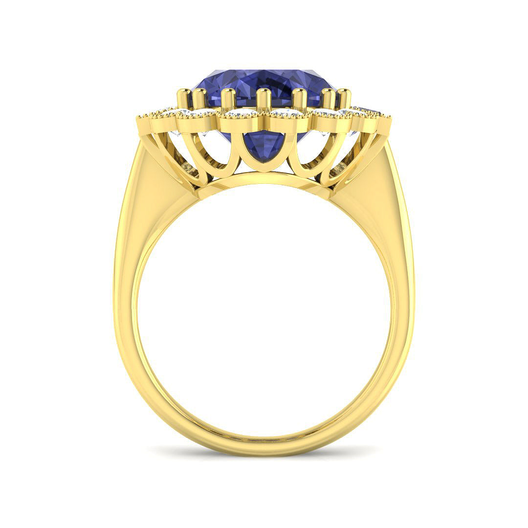 9ct Yellow Gold 10.03ct Tanzanite Ring
