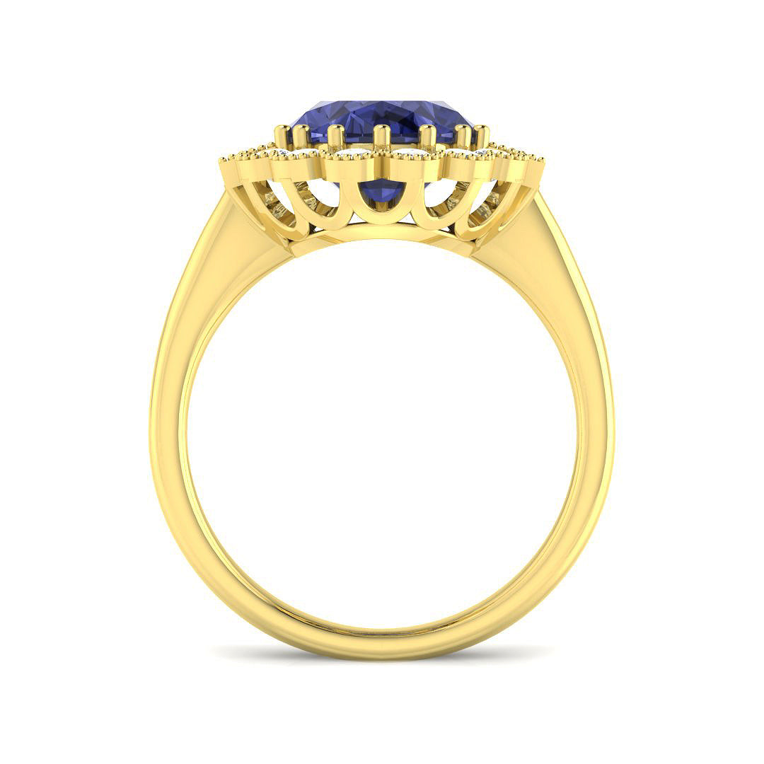 9ct Yellow Gold 5.58ct Tanzanite Ring