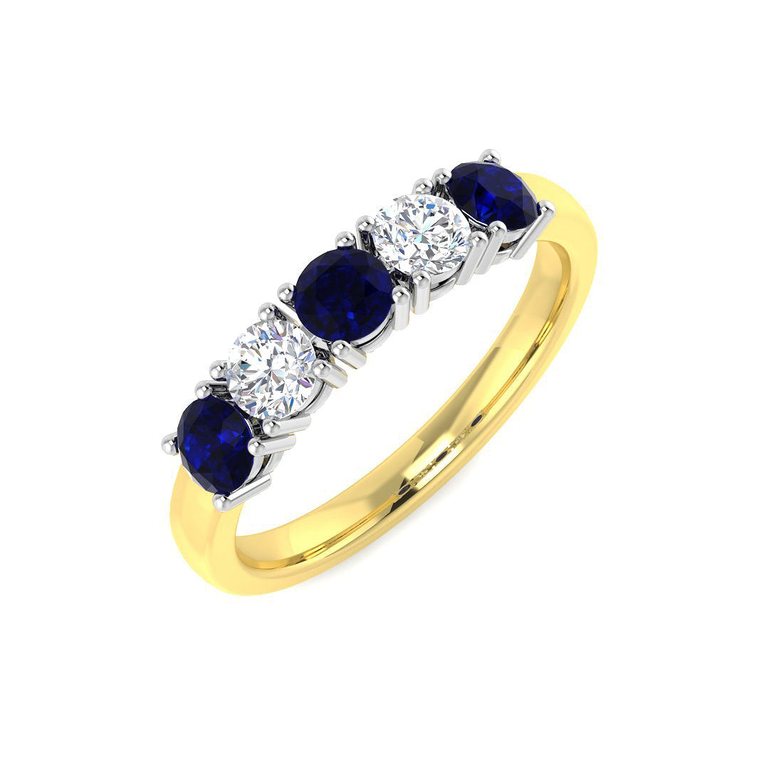 9ct Two-Tone Gold 1.13ct G SI2 Diamond Ring