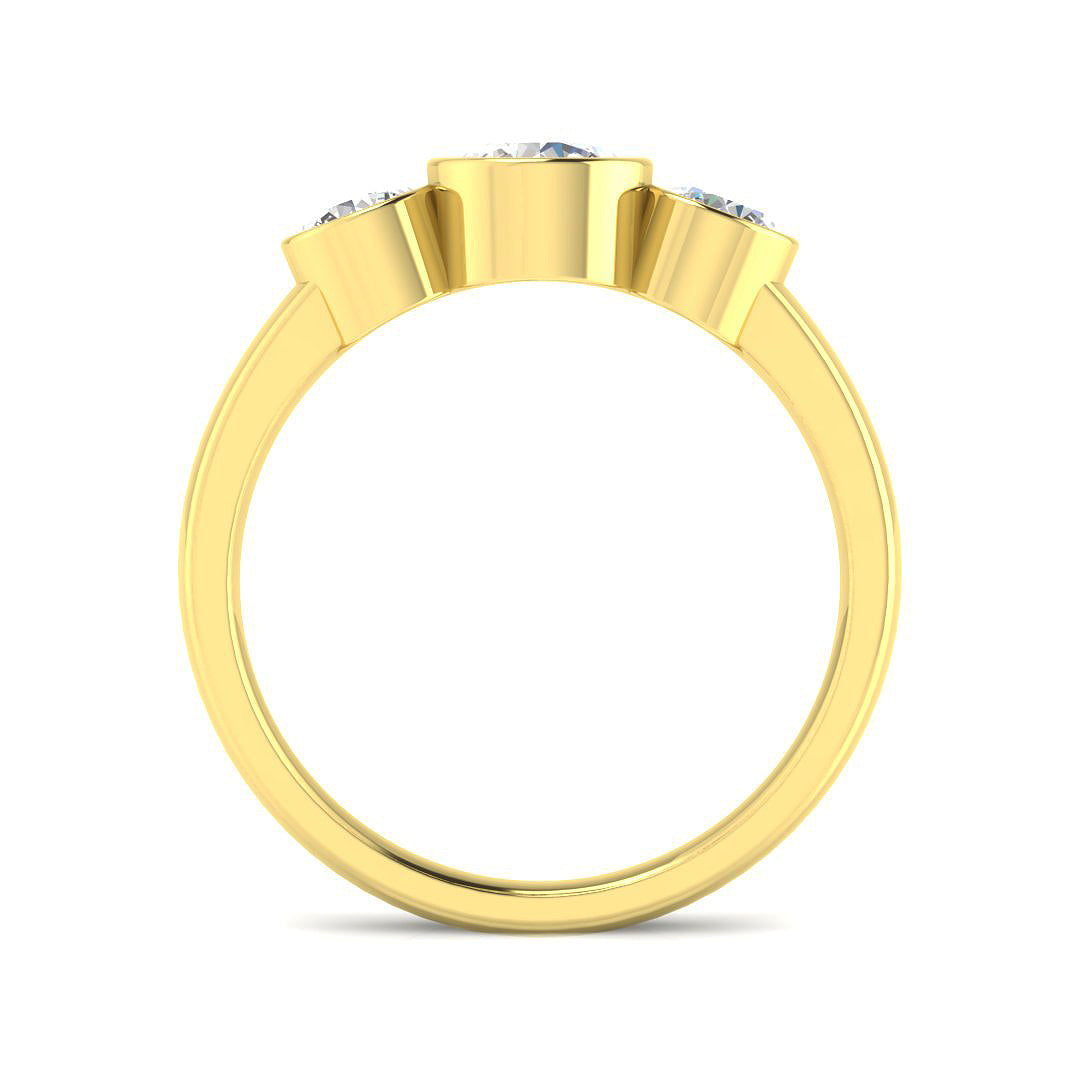 9ct Yellow Gold 1.08ct Laboratory Grown CVD Ring
