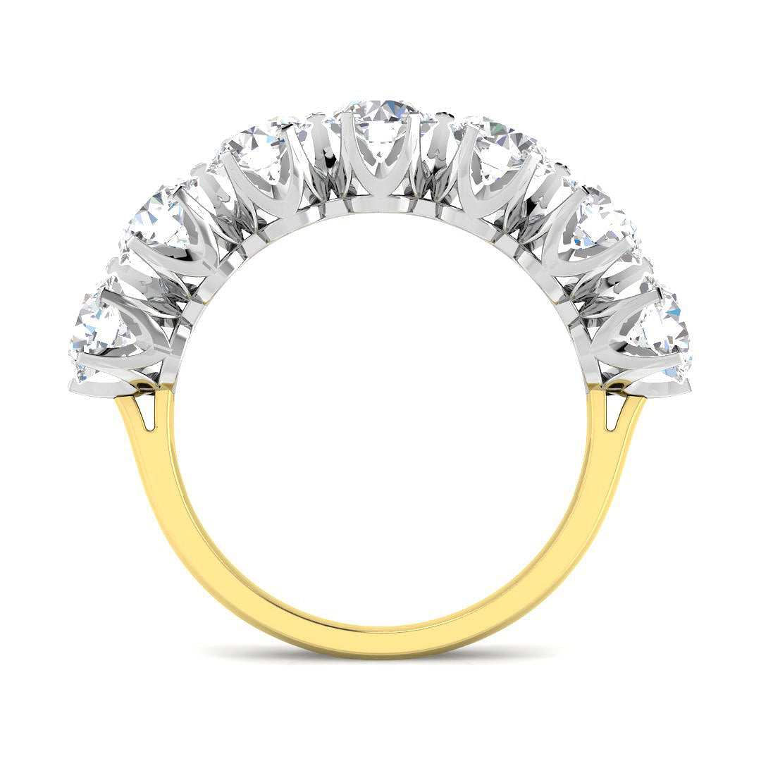 9ct Two-Tone Gold 2.42ct Laboratory Grown Cvd Old Cut Ring