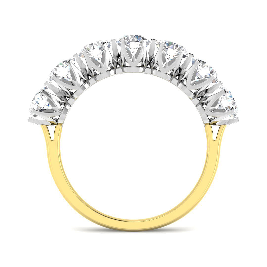 9ct Two-Tone Gold 1.74ct Laboratory Grown Cvd Old Cut Ring