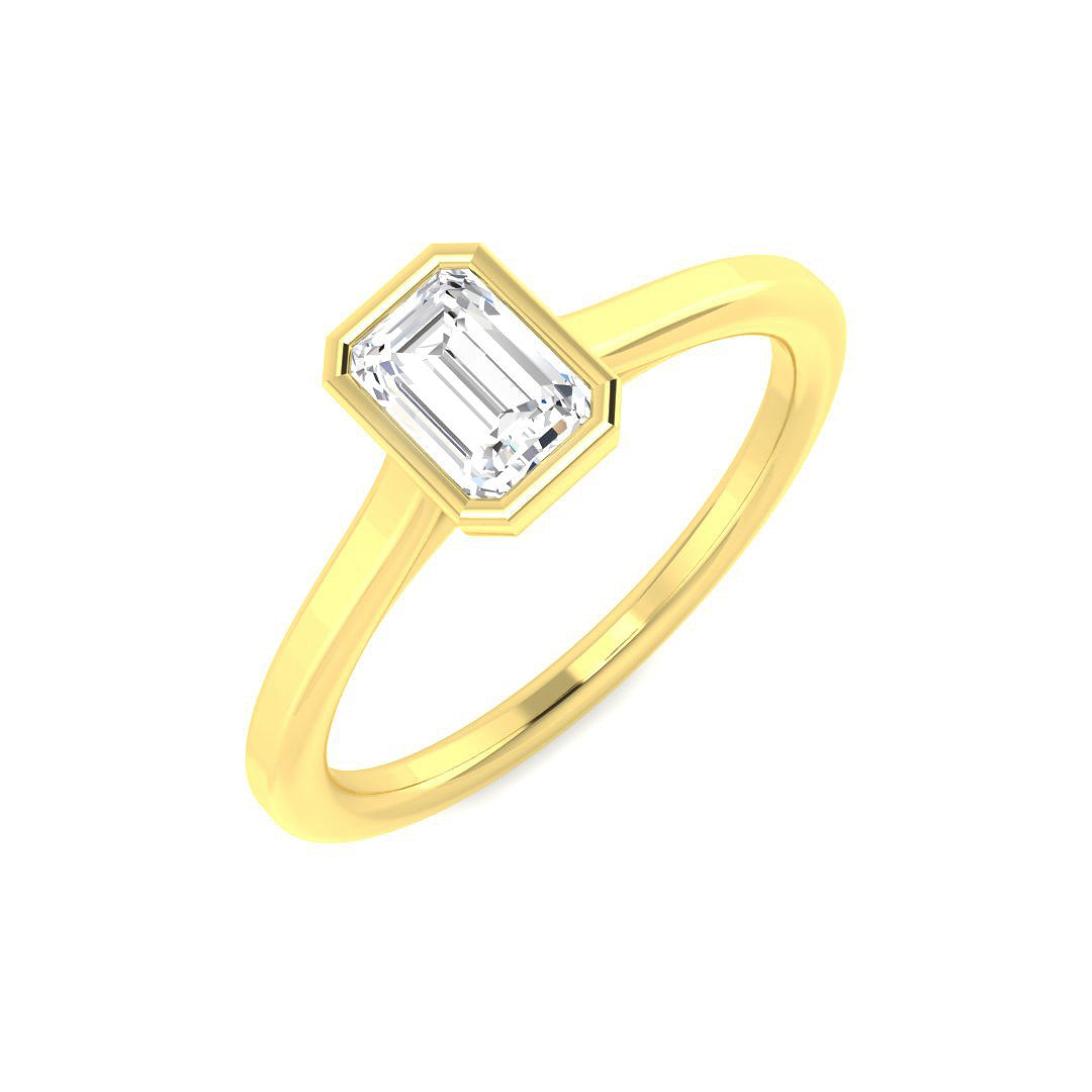 9ct Yellow Gold 0.50ct Laboratory Grown CVD Ring