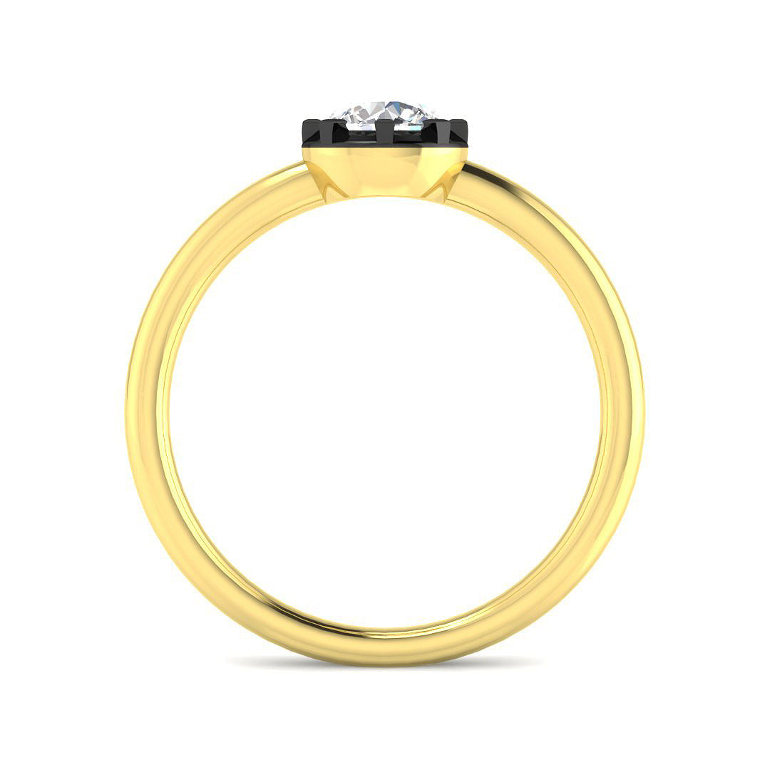 9ct Yellow Gold 0.51ct Laboratory Grown CVD Ring