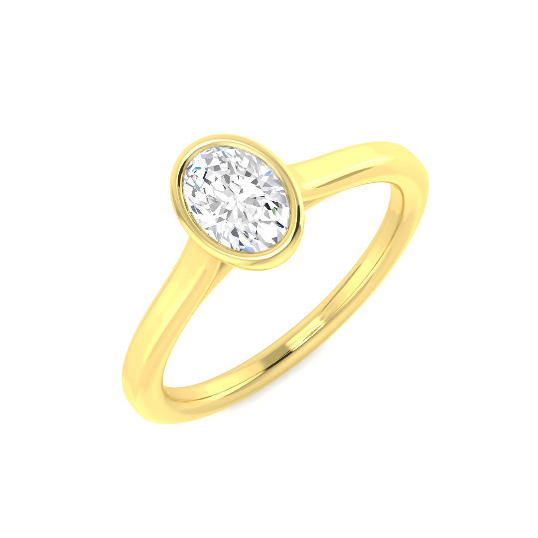 9ct Yellow Gold 0.53ct Laboratory Grown CVD Ring