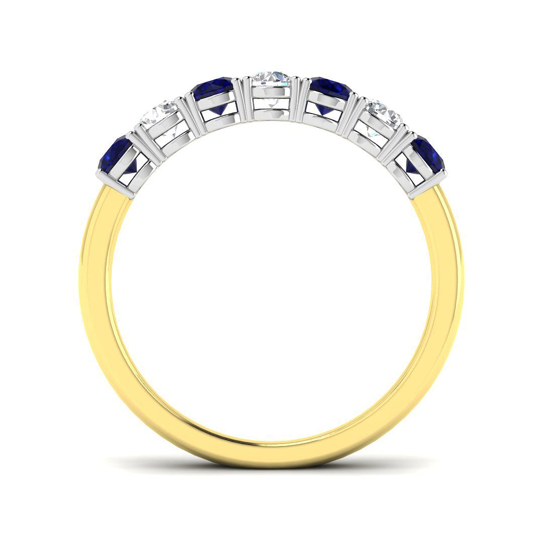 9ct Two-Tone Gold 0.86ct G SI2 Diamond Ring