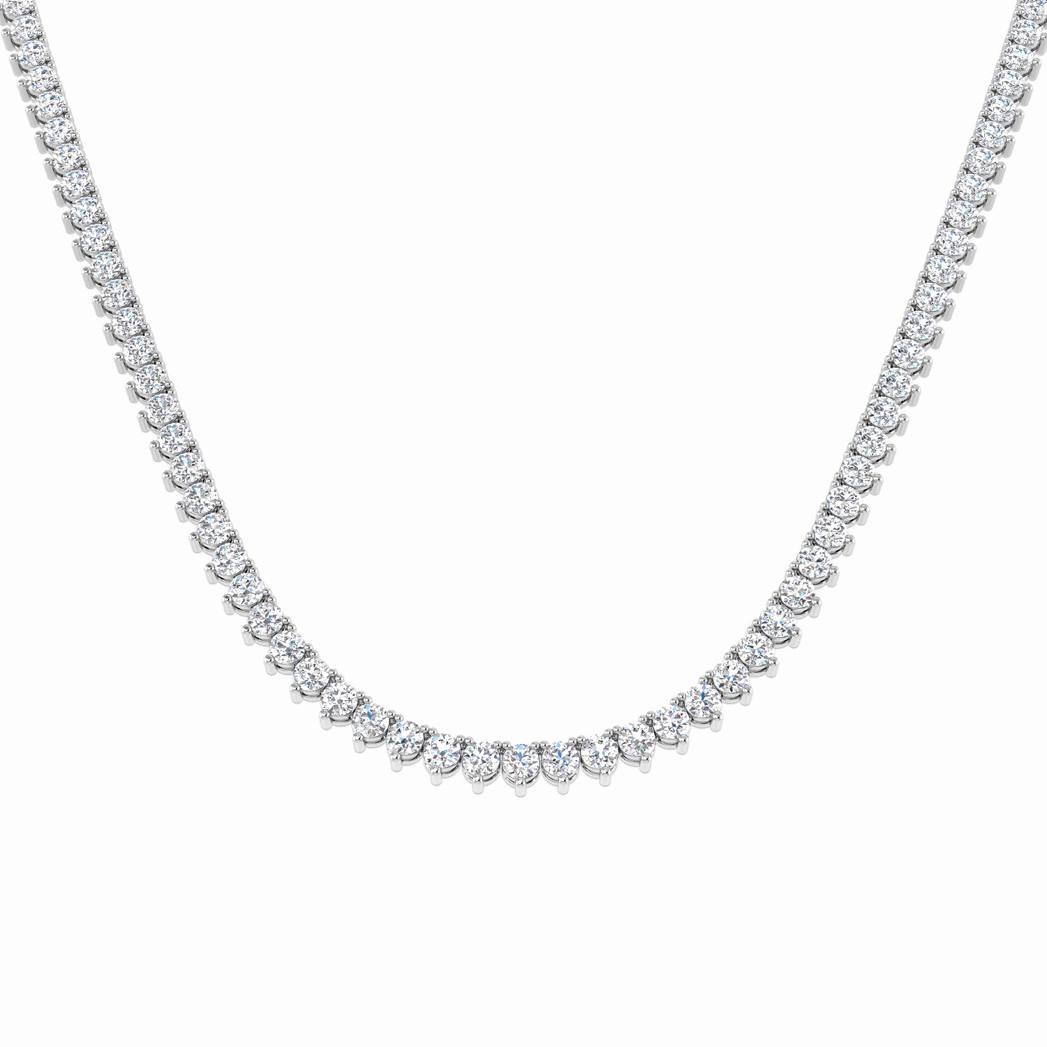 18ct White Gold 22.66ct G SI2 Diamond Necklace