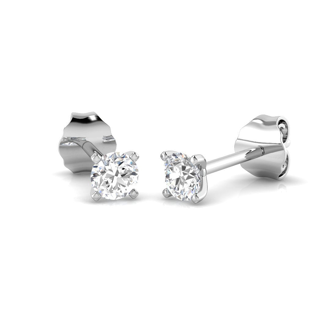 9ct White Gold 0.75ct G SI2 Diamond Earrings