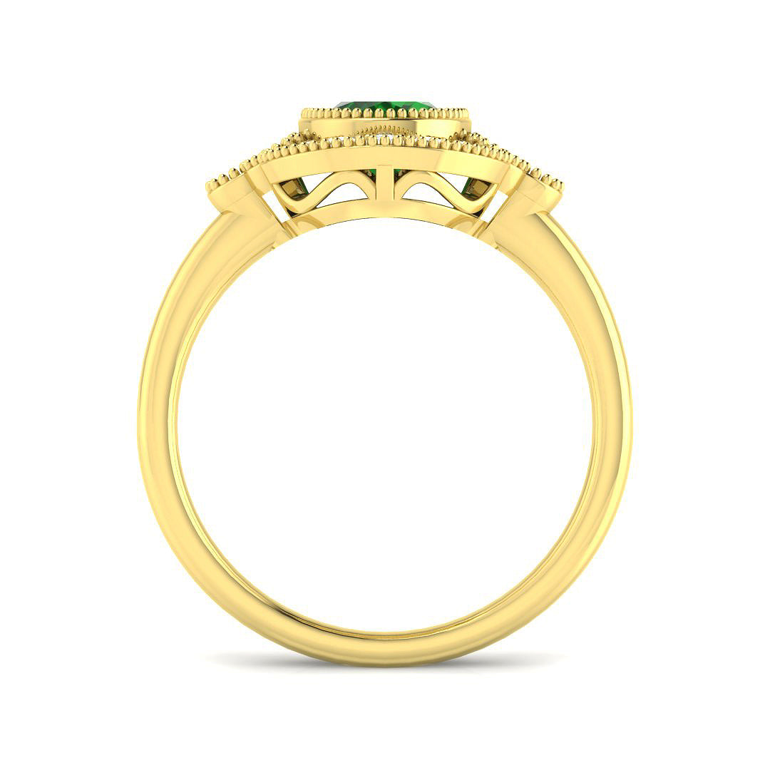 18ct Yellow Gold 1.60ct Emerald Ring