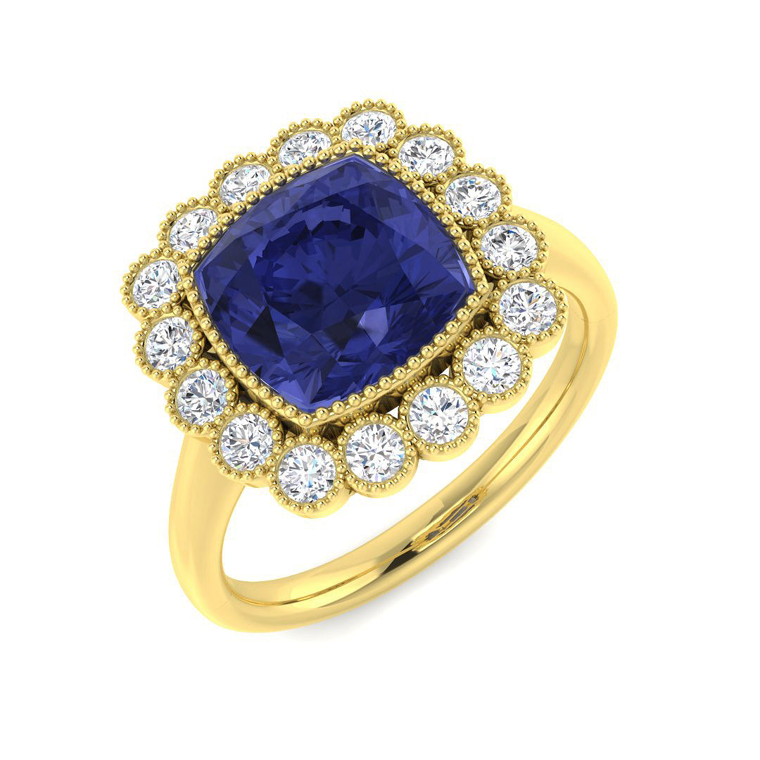 9ct Yellow Gold 4.58ct Tanzanite Ring